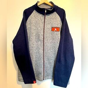 Pheasants Forever Gray and Navy Full-Zip Jacket